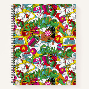 Carnet Dr Seuss Motif coloré Grinch