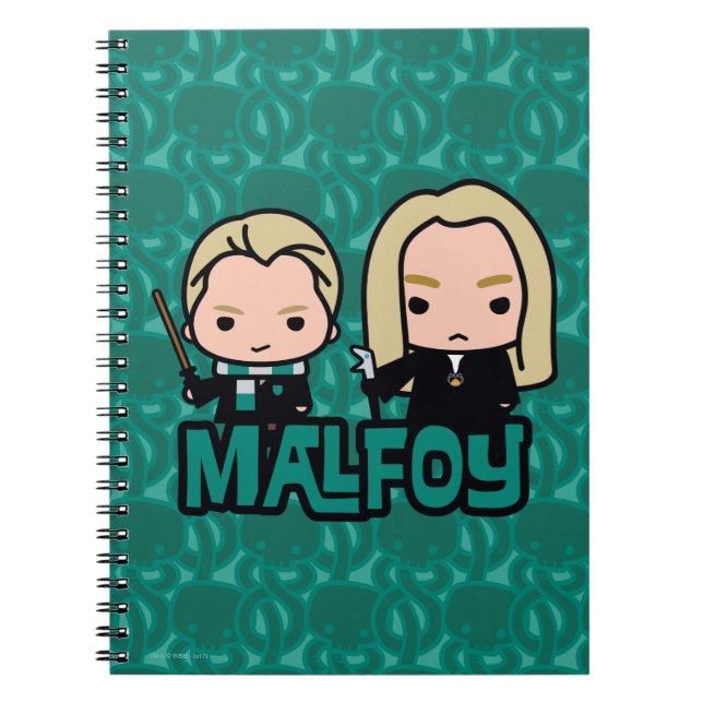 Carnet Draco et Lucius Malfoy personnage art (Devant)