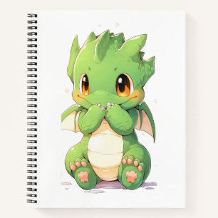 Carnet Dragon Bébé Vert