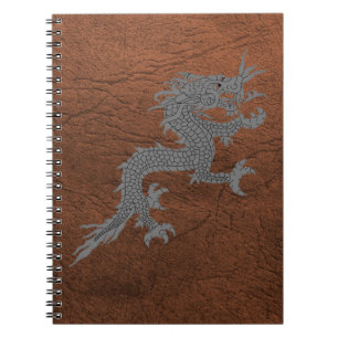 Carnet Dragon bhoutanais sur cuir