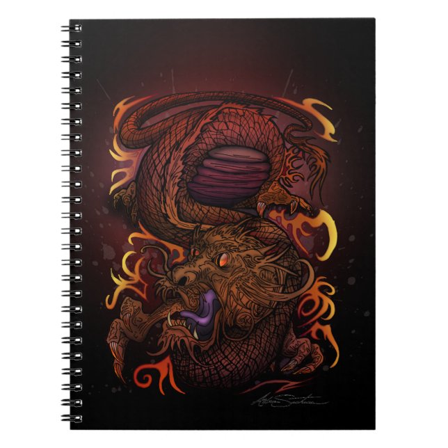 Carnet Dragon (conception de signature) (Devant)