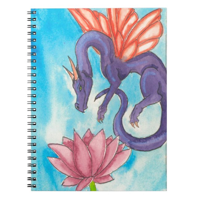 Carnet Dragon de fée violette (Devant)