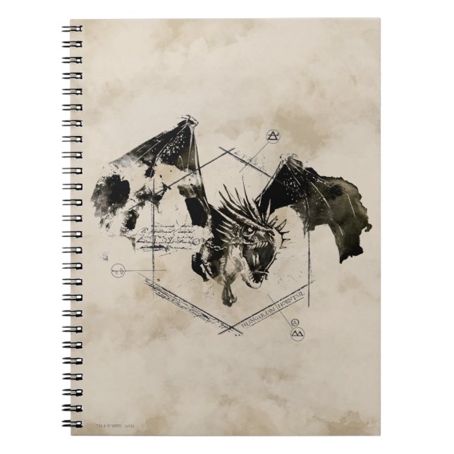 Carnet Dragon de Feu Horntail Hongrois (Devant)