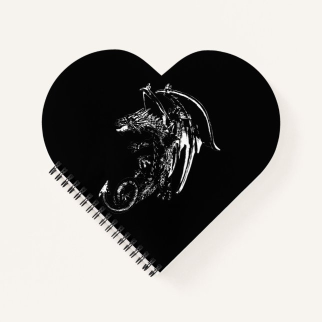 Carnet Dragon de la Nuit Fantasy Gothique Dragon du Ciel  (Devant)