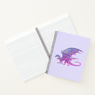 Carnet Dragon de mosaïque Extraordinaire violet