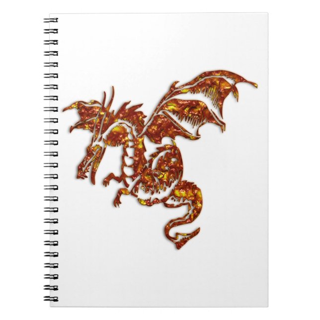 Carnet Dragon enflammé (Devant)
