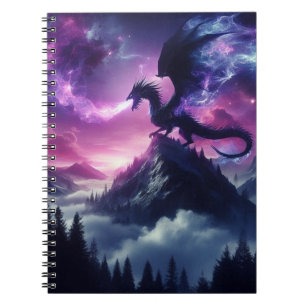 Carnet Dragon Éthéré Sombre Médiéval