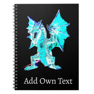 Carnet Dragon Fantastique Serpent Mystique Marée Azurée A