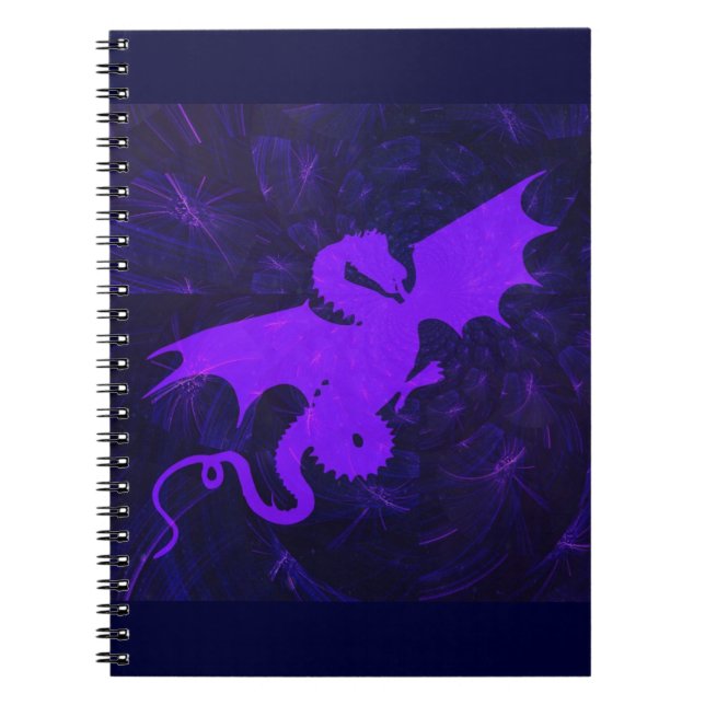 Carnet Dragon mauve (Devant)