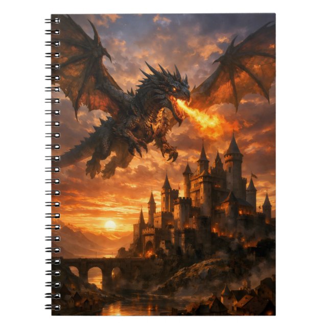 Carnet Dragon Over Duskfall Castle (Devant)