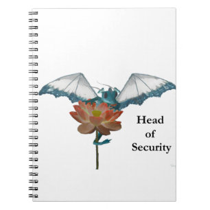 Carnet Dragon Peeks Autour De Fleur