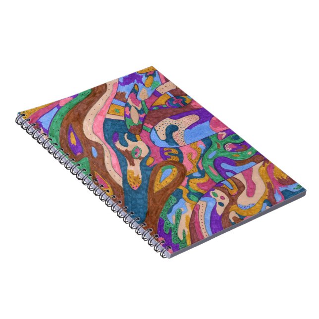 Carnet "Dragon Ride" Original Abstrait (Côté Droit)