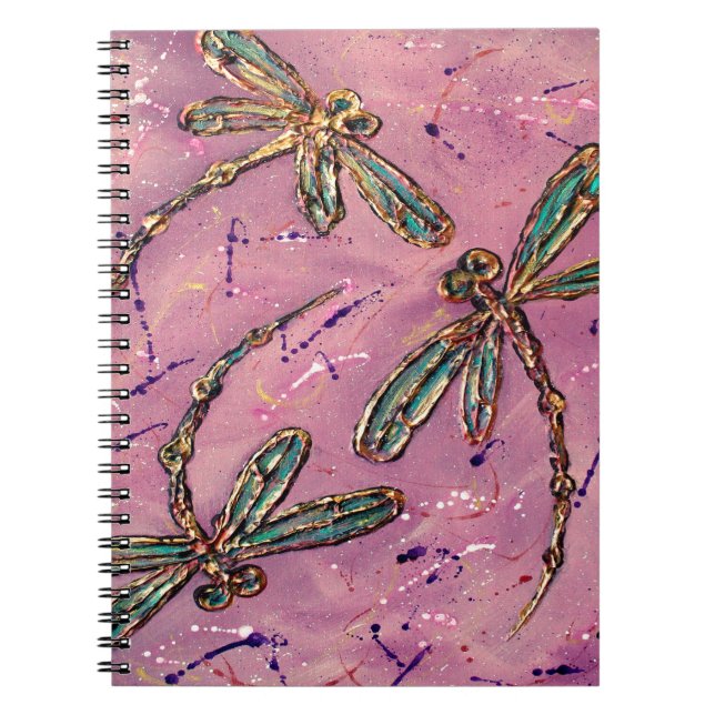Carnet Dragonflies Pink Fizz (Devant)