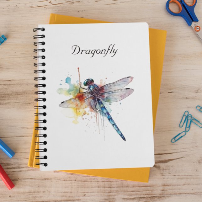 Carnet Dragonfly colorée personnalisable (Créateur téléchargé)