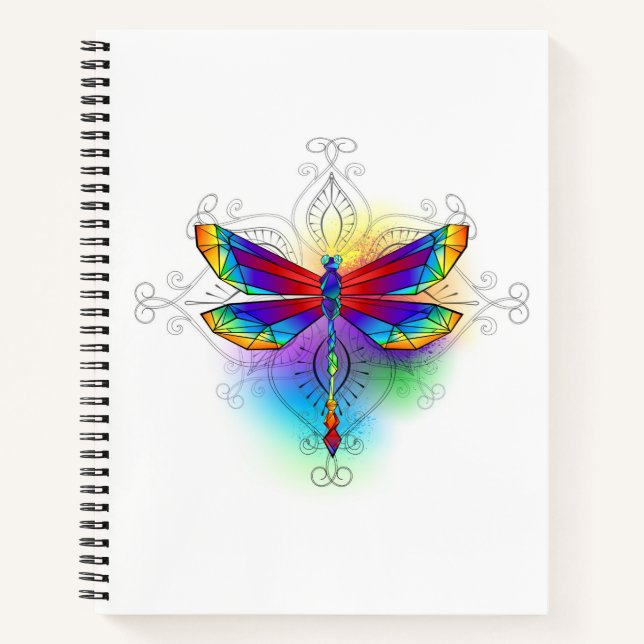 Carnet Dragonfly en arc-en-ciel (Devant)