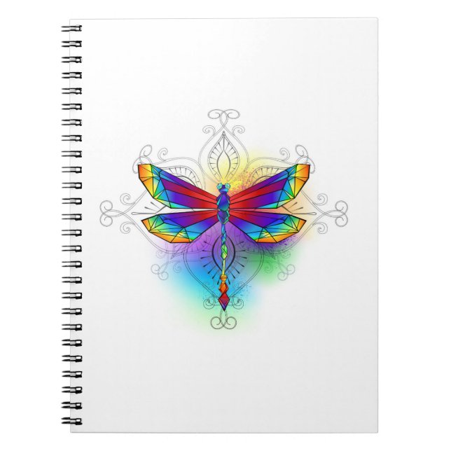 Carnet Dragonfly en arc-en-ciel (Devant)