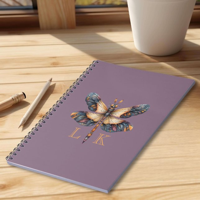 Carnet Dragonfly Monogramme Royale (Créateur téléchargé)