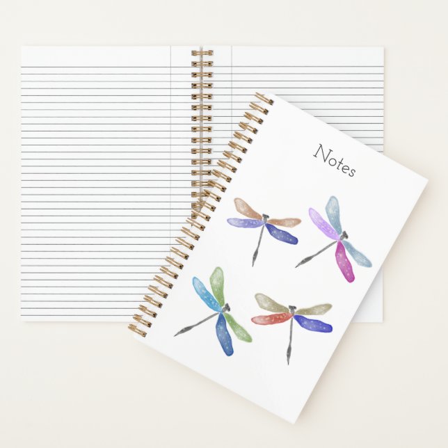 Carnet Dragonfly Watercolor Notebook  (À l'intérieur)
