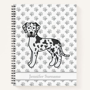 Carnet Dramequin Grand Danois Chien de Dessin Animé Migno