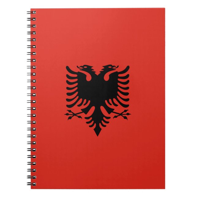 Carnet Drapeau albanais (Devant)