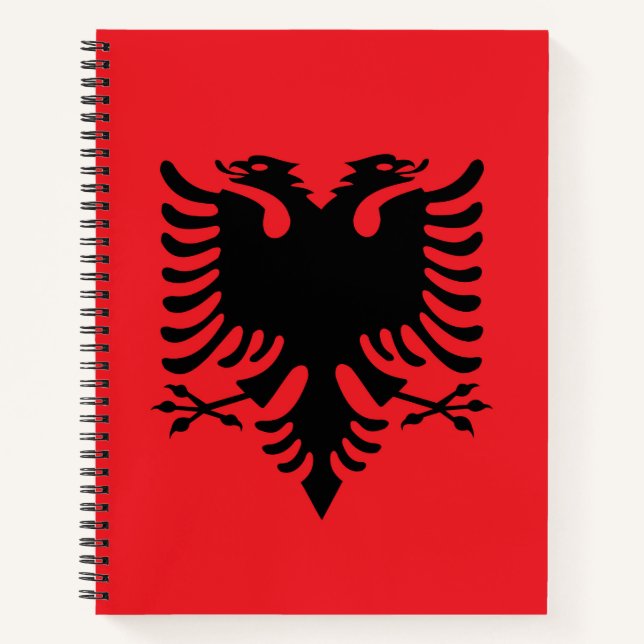 Carnet Drapeau albanais (Devant)