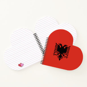 Carnet Drapeau albanais