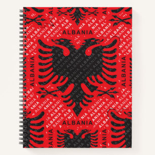 Carnet Drapeau albanais motif 2
