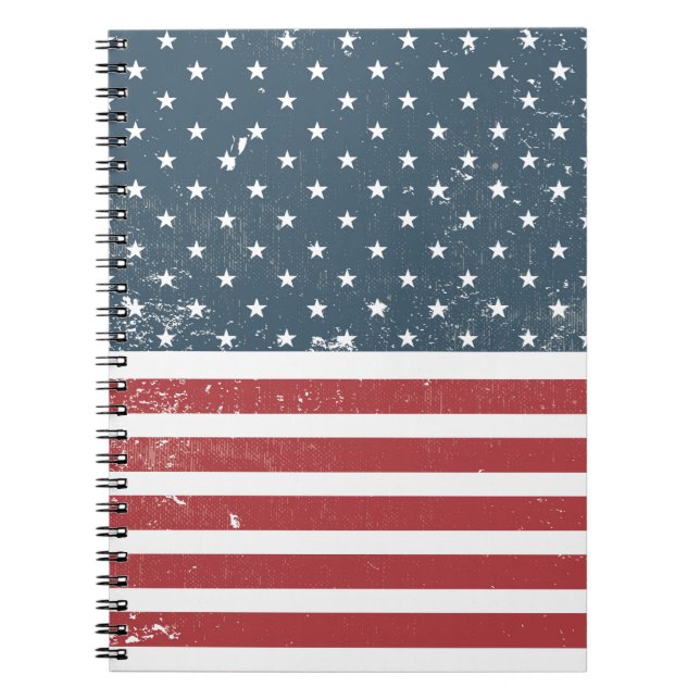 Carnet drapeau américain en détresse (Devant)
