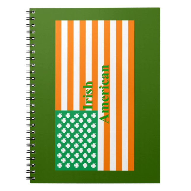 Carnet Drapeau américain irlandais (Devant)