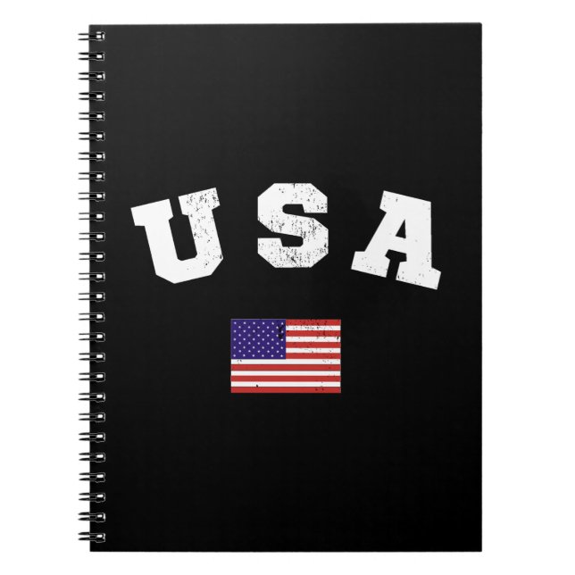 Carnet Drapeau américain patriotique (Devant)