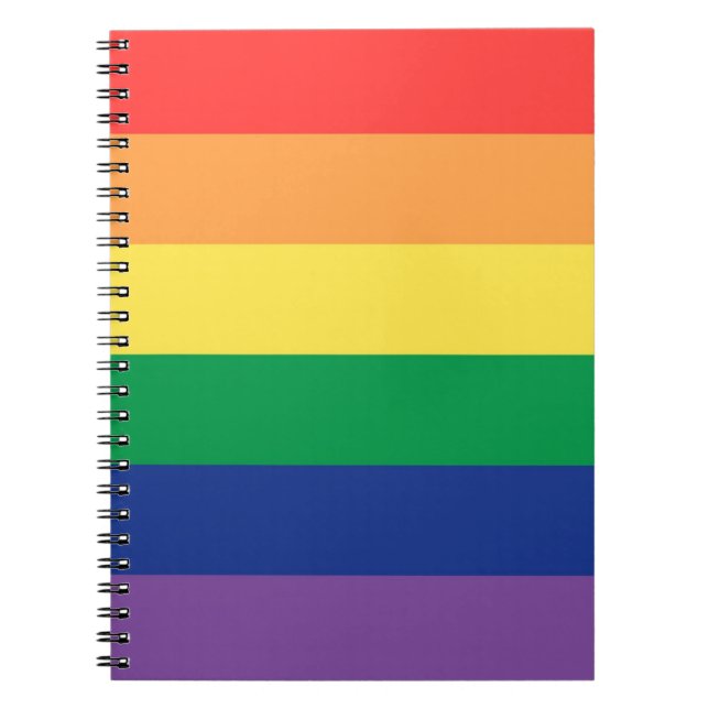 Carnet Drapeau arc-en-ciel (Devant)