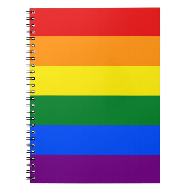 Carnet Drapeau arc-en-ciel (Devant)