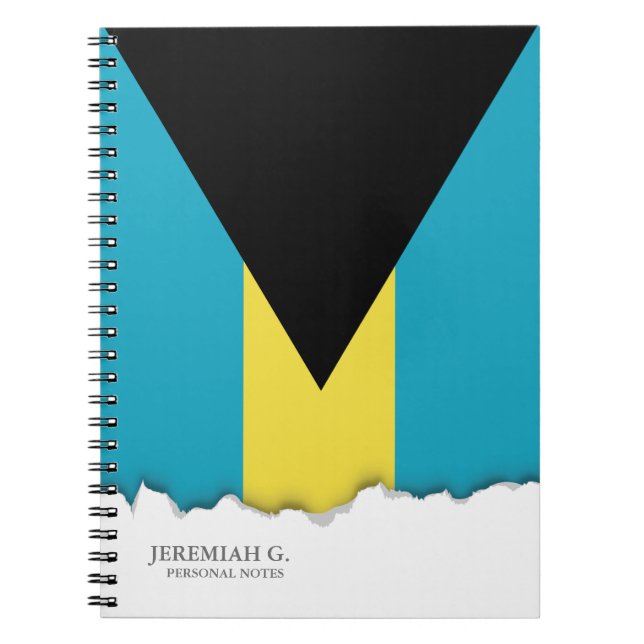 Carnet Drapeau bahamien classique (Devant)