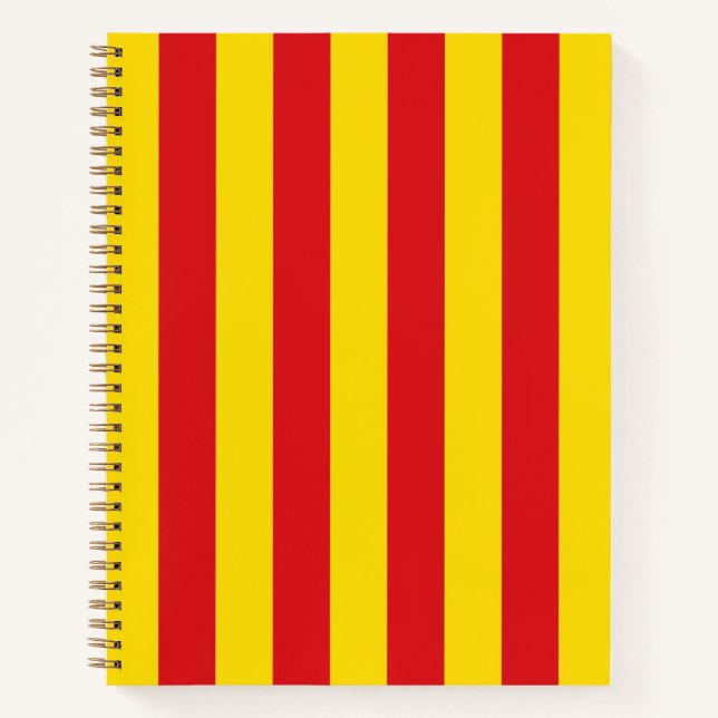 Carnet Drapeau catalan (Catalogne) (Devant)