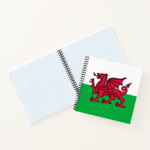 Carnet Drapeau celtique du dragon rouge du Pays de Galles