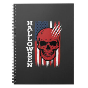 Carnet Drapeau crâne Halloween Vector Design_1
