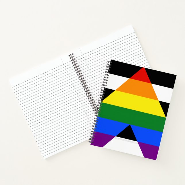 Carnet Drapeau d'allié straight de SlipperyJoe lisse arc- (Intérieur)