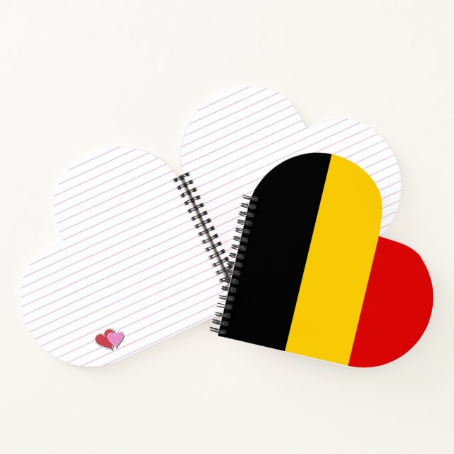 Carnet Drapeau de Belgique (Intérieur)