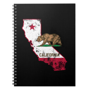 Carnet Drapeau de Californie Patriotique
