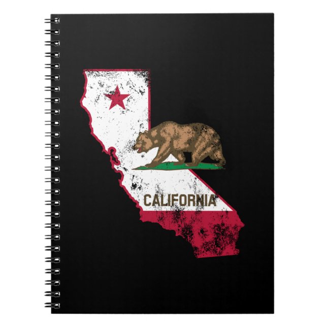 Carnet Drapeau de Californie Patriotique (Devant)