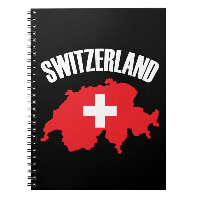 Carnet Drapeau de carte Suisse (Devant)