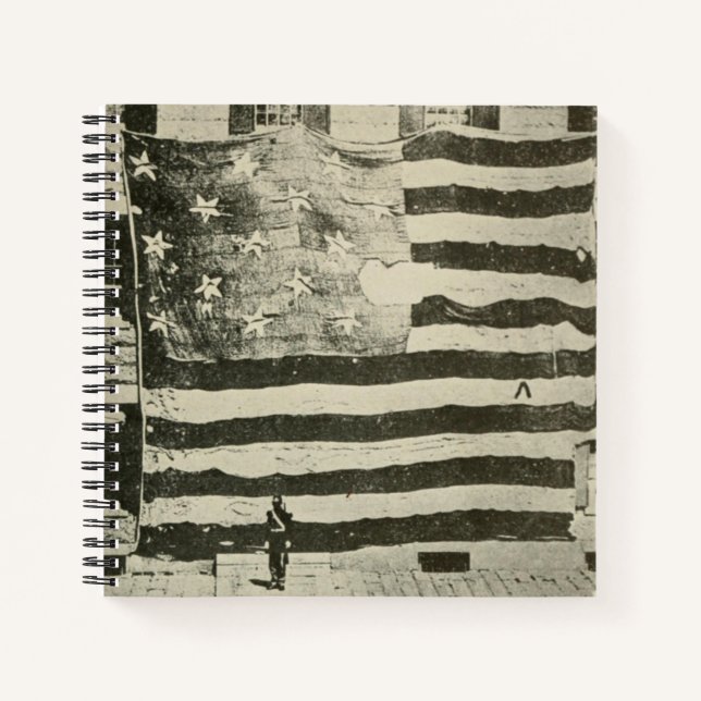 Carnet Drapeau de combat militaire américain Star Spangle (Devant)