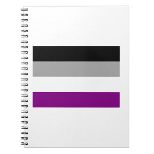 CARNET DRAPEAU DE FIERTÉ ASEXUEL OFFICIEL