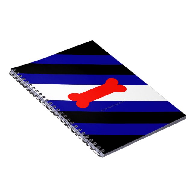Carnet Drapeau de fierté de jeu de chiots de SlipperyJoe  (Côté Droit)