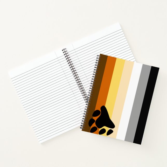 Carnet Drapeau de fierté de l'ours (Intérieur)