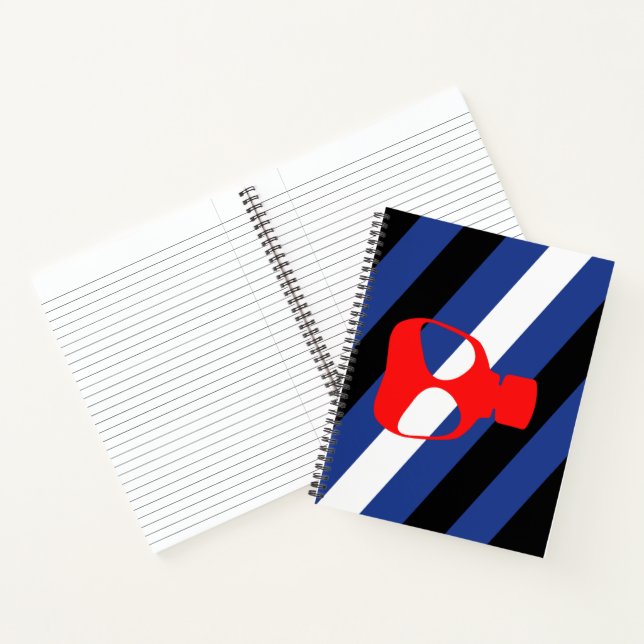 Carnet Drapeau de fierté de masque (Intérieur)