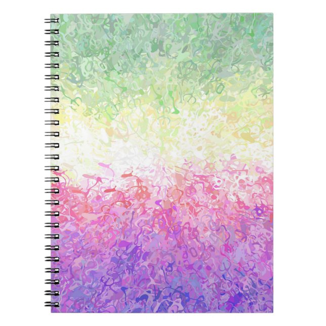 Carnet Drapeau de Fierté Genderdoe Abstrait Boho Trippy (Devant)