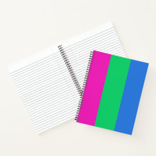 Carnet Drapeau de fierté polysexuelle