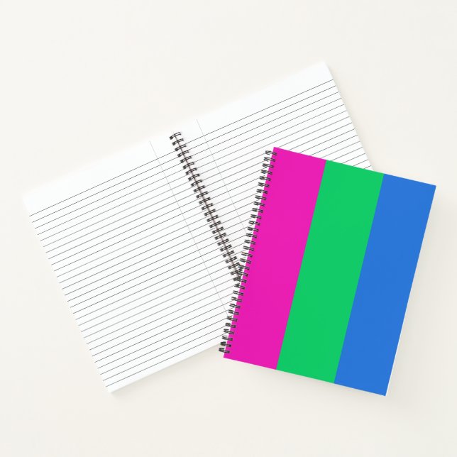 Carnet Drapeau de fierté polysexuelle (Intérieur)