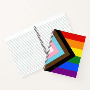 Carnet Drapeau de fierté Progress Pride de SlipperyJoe si